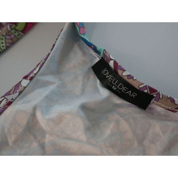 Women's Multicolor Geometric Print Tank Top M - Picture 7 of 8